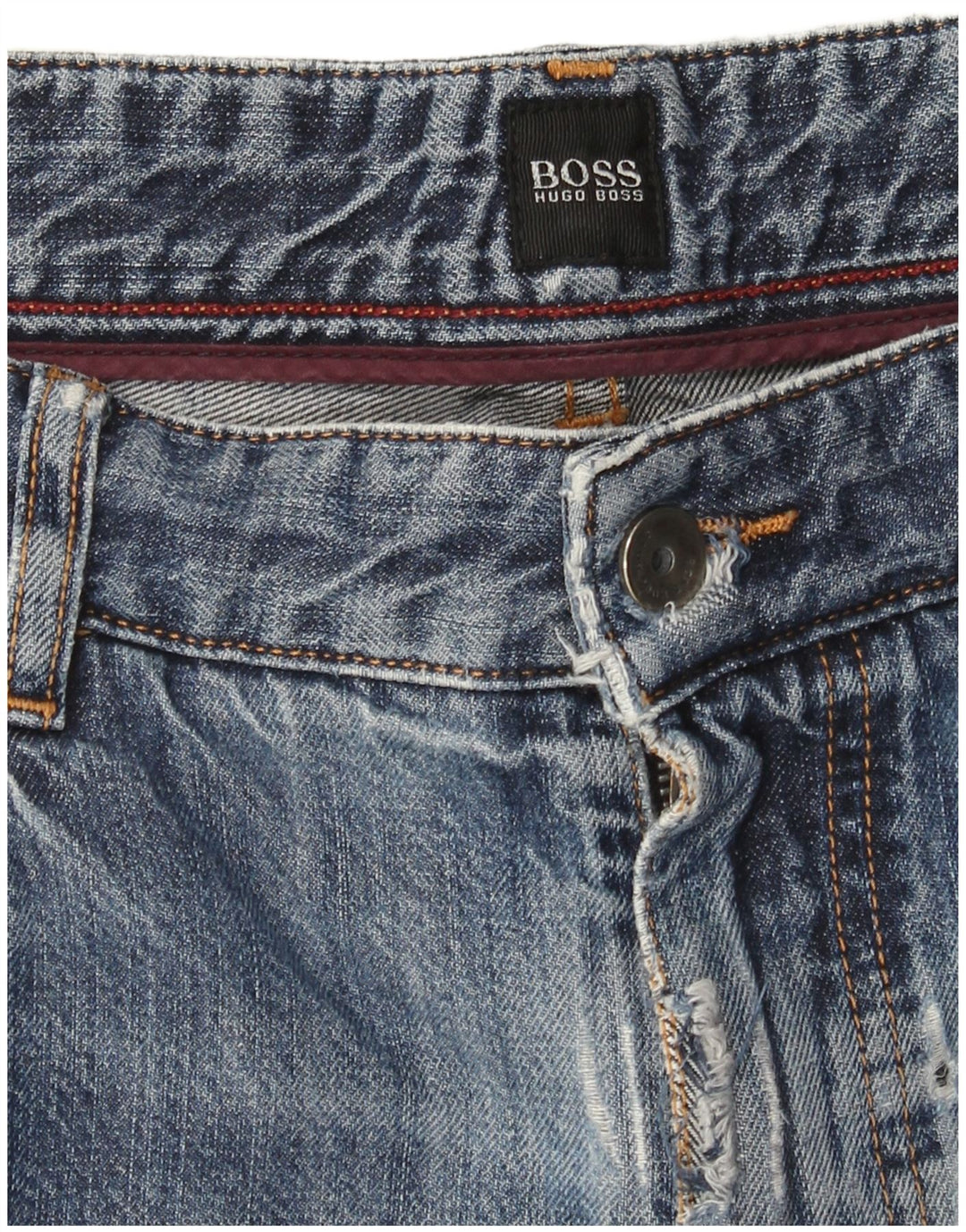 Hugo Boss Herren Straight Jeans W36 L31 Blau