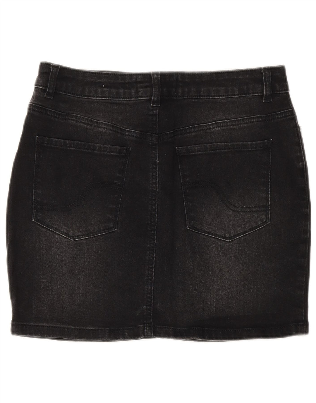 FAT FACE Womens Denim Skirt US 8 Medium W28 Black