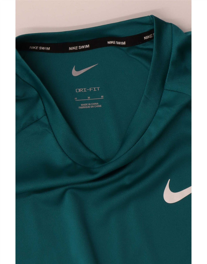 Nike Herren Dri Fit T-Shirt Top Mittelblaues Polyester