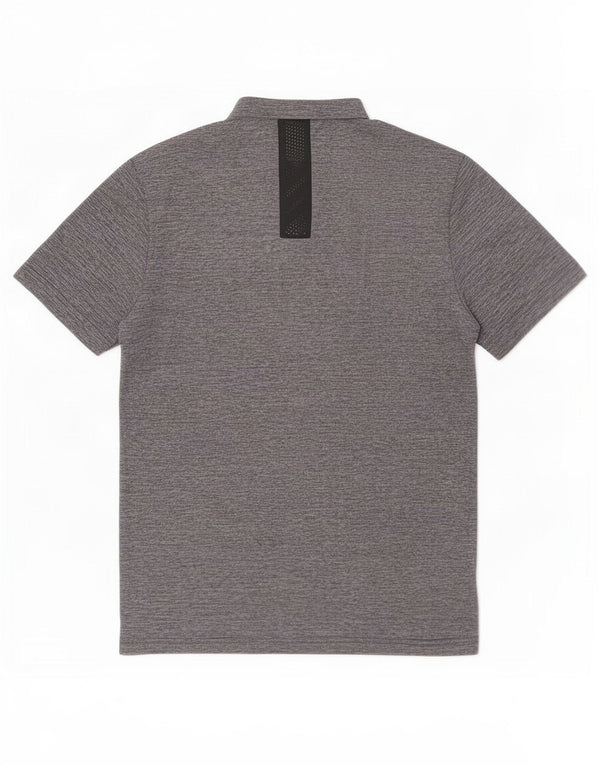 Adidas Herren T-Shirt mit drei Streifen, klein, marineblau geflecktes Polyester