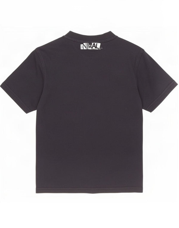Animal Graphic T-Shirt für Jungen, 7–8 Jahre, XS, schwarze Baumwolle