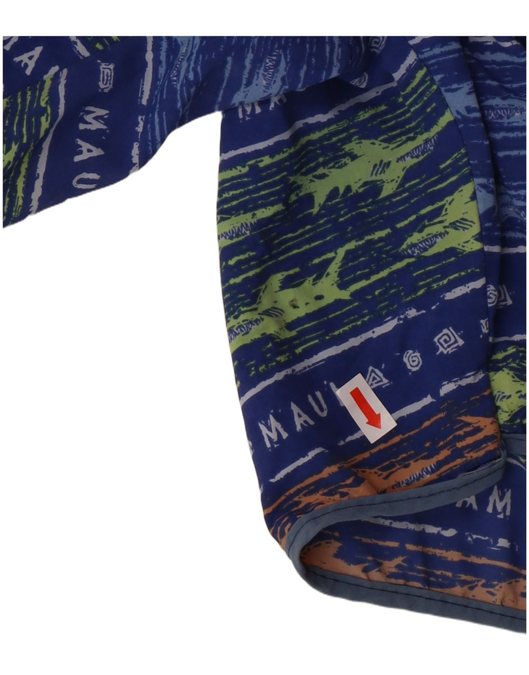 MAUI AND SONS Herren-Badeshorts, klein, blau gestreift, Polyamid