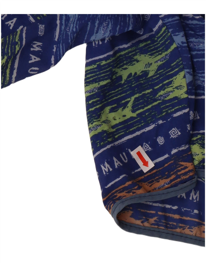 MAUI AND SONS Herren-Badeshorts, klein, blau gestreift, Polyamid