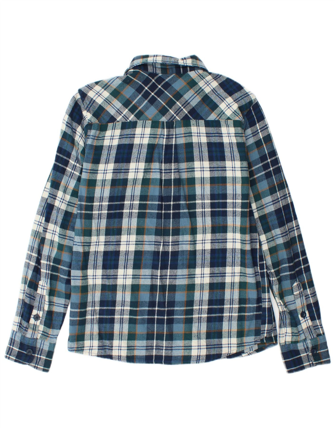 Mountain Warehouse Herren-Flanellhemd, klein, blau kariert, Baumwolle