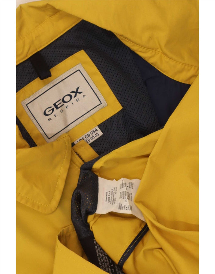 Geox Respira Herren Windjacke UK 40 Large Gelb Polyester