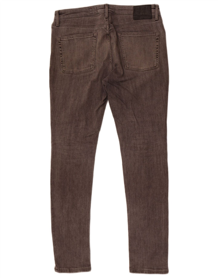 Superdry Herren Skinny Jeans W36 L34 Graue Baumwolle