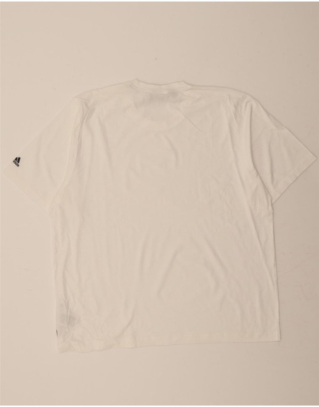 ADIDAS Mens T-Shirt Top 2XL White Cotton Vintage Adidas and Second-Hand Adidas from Messina Hembry 