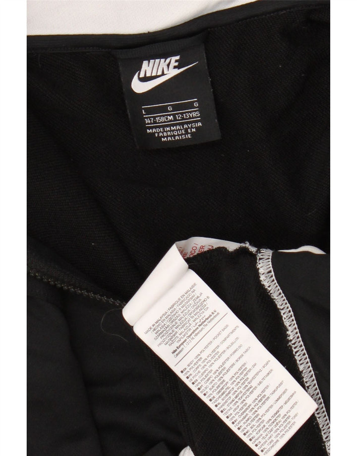 Nike Jungen-Trainingsanzug-Top-Jacke, 12–13 Jahre, Größe L, Schwarz, Farbblock