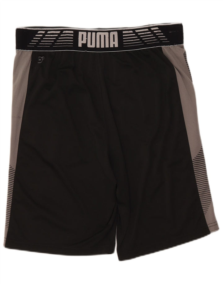 PUMA Herren Graphic Sport Shorts Mittelschwarz Farbblock
