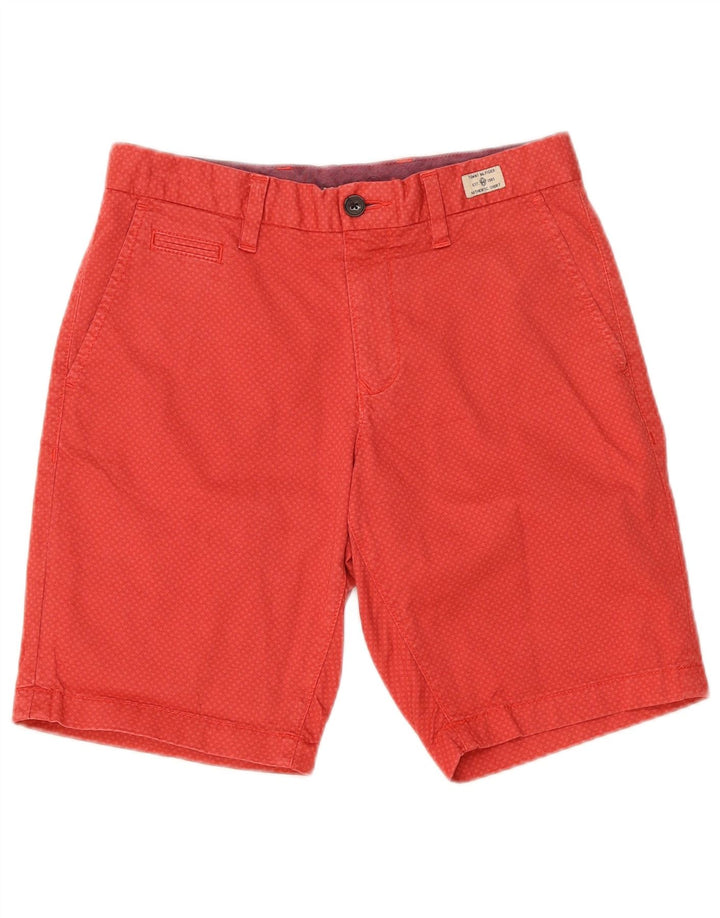 Tommy Hilfiger Herren Brooklyn Chino Shorts W30 Mittelrot Geometrisch