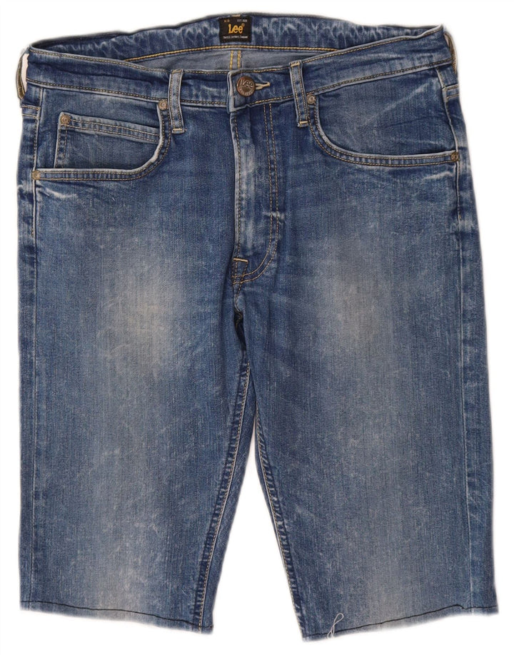 Lee Herren Jeansshorts W31 mittelblaue Baumwolle