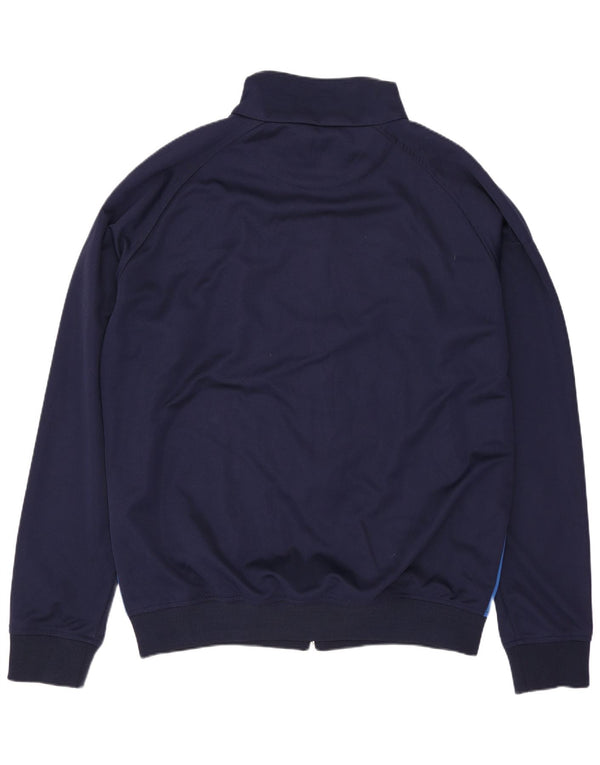 Kappa Herren-Trainingsanzug-Oberteil, Jacke, 2XL, Marineblau, Farbblock-Polyester