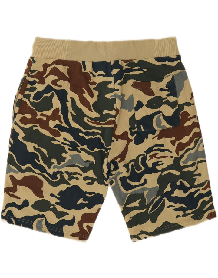 Superdry Herren-Sportshorts XL aus mehrfarbiger Camouflage-Baumwolle