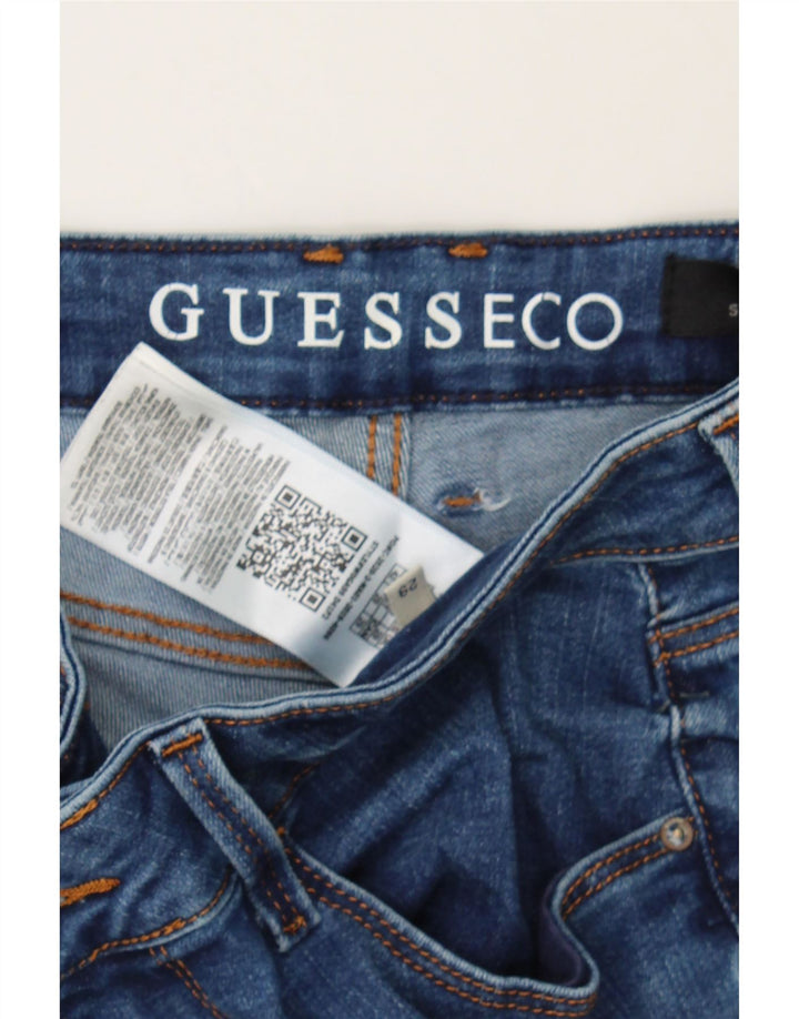 GUESS Womens Annette Capri Jeans W29 L21 Navy Blue Cotton Vintage Guess and Second-Hand Guess from Messina Hembry 