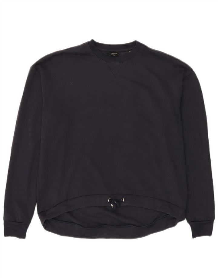 Ted Baker Herren-Sweatshirt-Pullover, Größe 2, klein, marineblaue Viskose