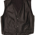 Vintage Herren Lederweste IT 50 Großes schwarzes Leder