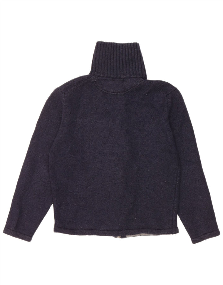 Massimo Dutti Damen-Cardigan-Pullover UK 14 Medium Navy Blue