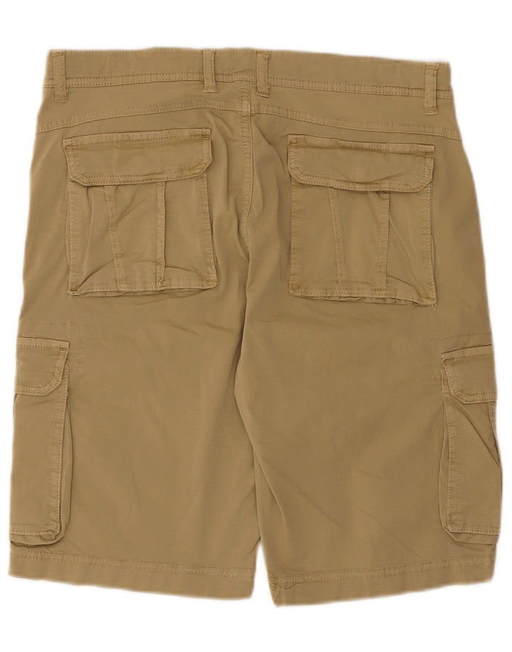 Vintage Herren Cargo Shorts IT 48 Medium W34 Beige Baumwolle