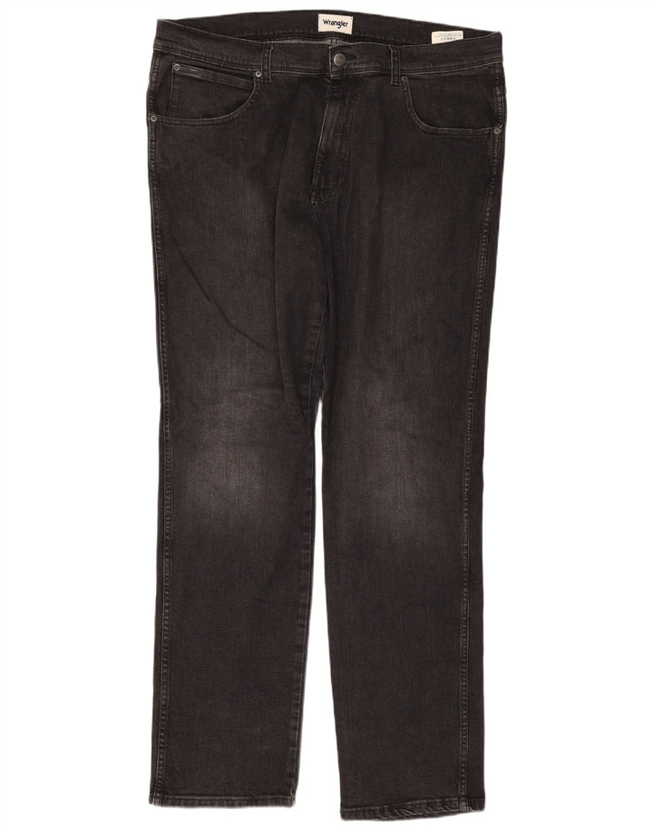 Wrangler Herren Texas Slim Jeans W38 L34 Graue Baumwolle