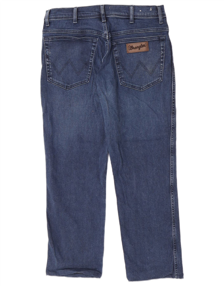 Wrangler Herren Texas Slim Jeans W32 L26 Marineblau Baumwolle