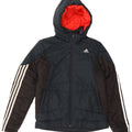 ADIDAS Wattierte Jacke mit Kapuze für Jungen, 13–14 Jahre, Marineblau, Farbblock