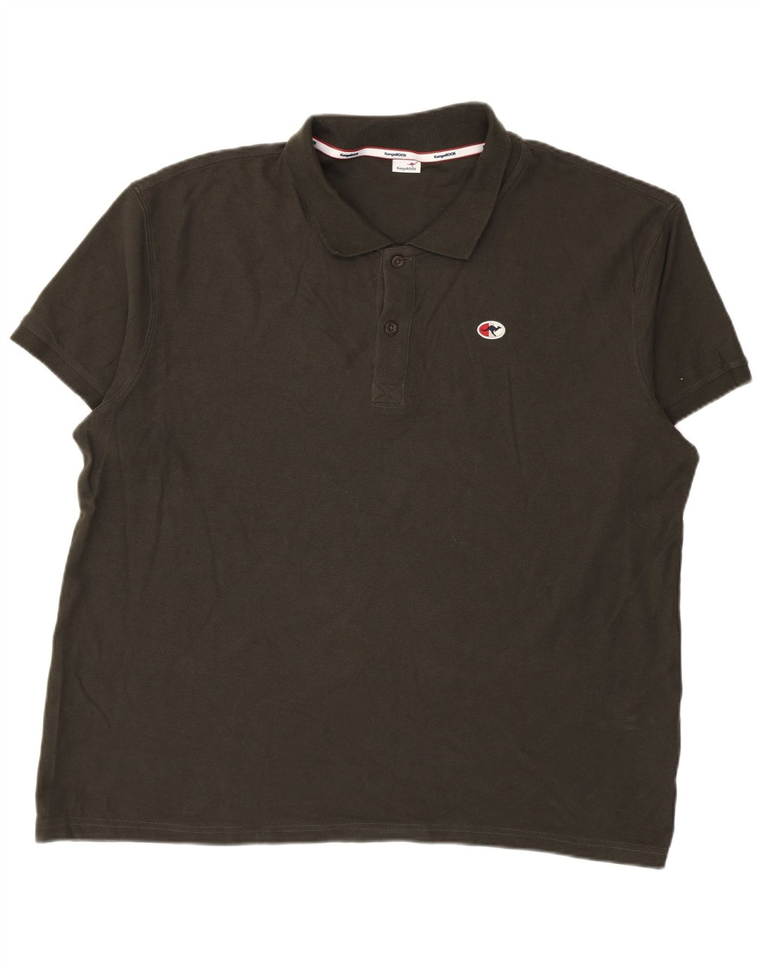 Kangaroos Herren Poloshirt 3XL Khaki Baumwolle