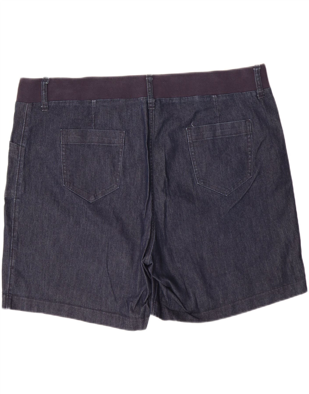 LEE Damen Riders Mid Rise Denim Shorts US 22 2XL W44 L7 Marineblaue Baumwolle