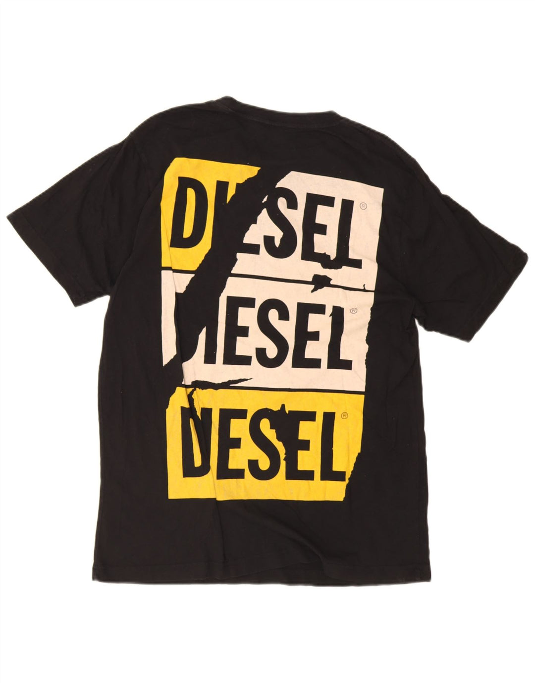 Diesel Herren Graphic T-Shirt Top Medium Schwarz