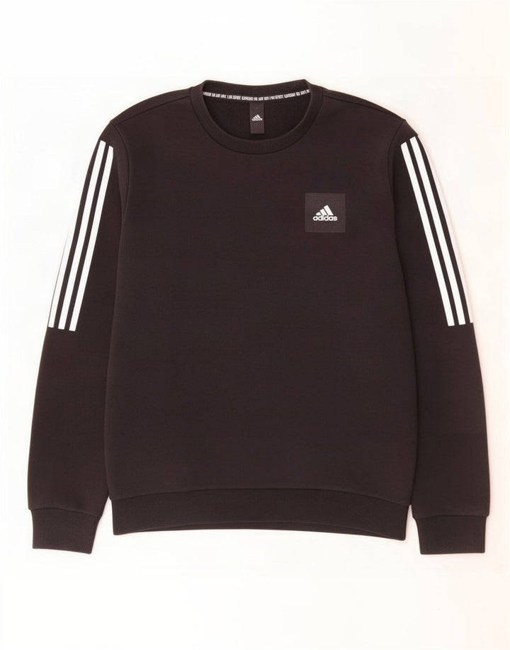Adidas Herren Sweatshirt Pullover Small Schwarz Baumwolle