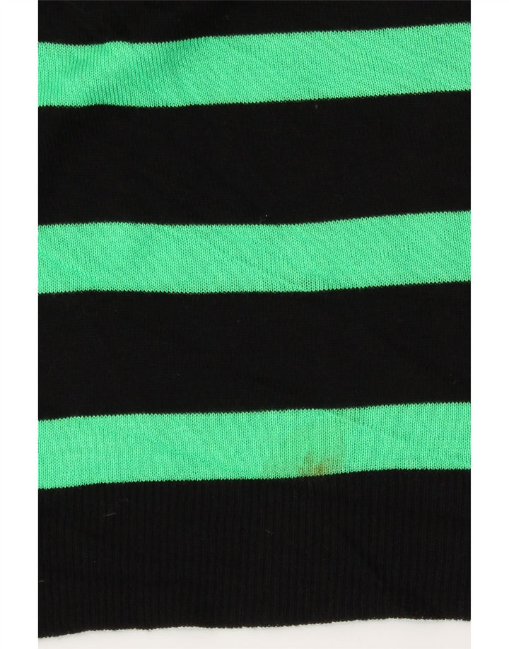 Zara Damen-Pullover mit abstraktem Muster und U-Boot-Ausschnitt, Gr. 14, mittelschwarz