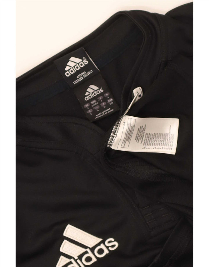 Adidas Herren All Blacks Graphic T-Shirt Top Small Schwarz Polyester