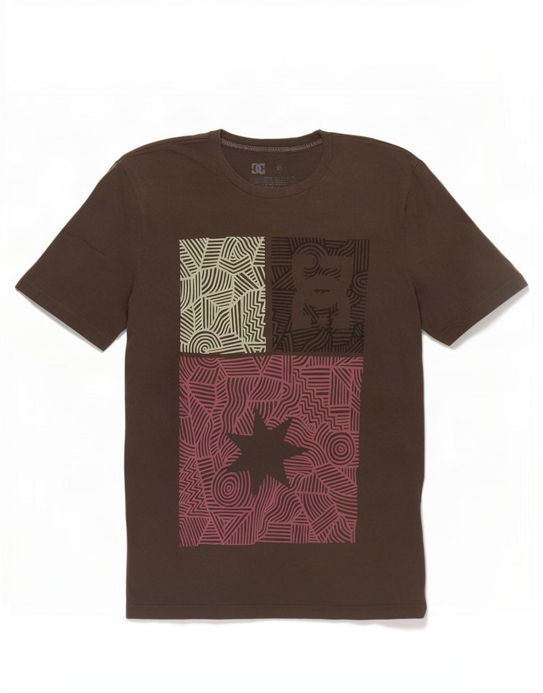 DC Herren-T-Shirt mit Grafik, groß, aus grauer Baumwolle