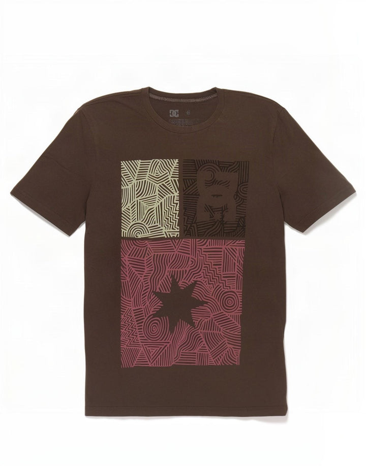 DC Herren-T-Shirt mit Grafik, groß, aus grauer Baumwolle