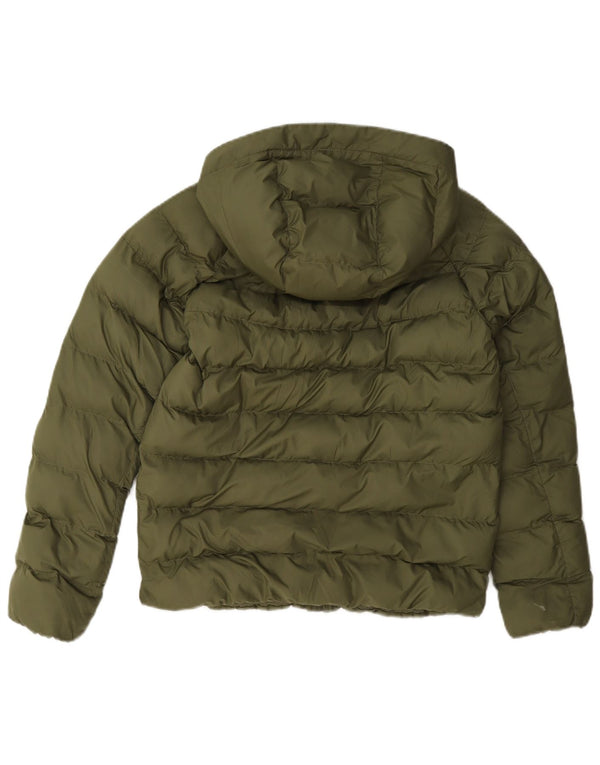 Nike Jungen-Jacke mit Kapuze, gepolstert, 10–11 Jahre, Mittel-Khaki, Polyester