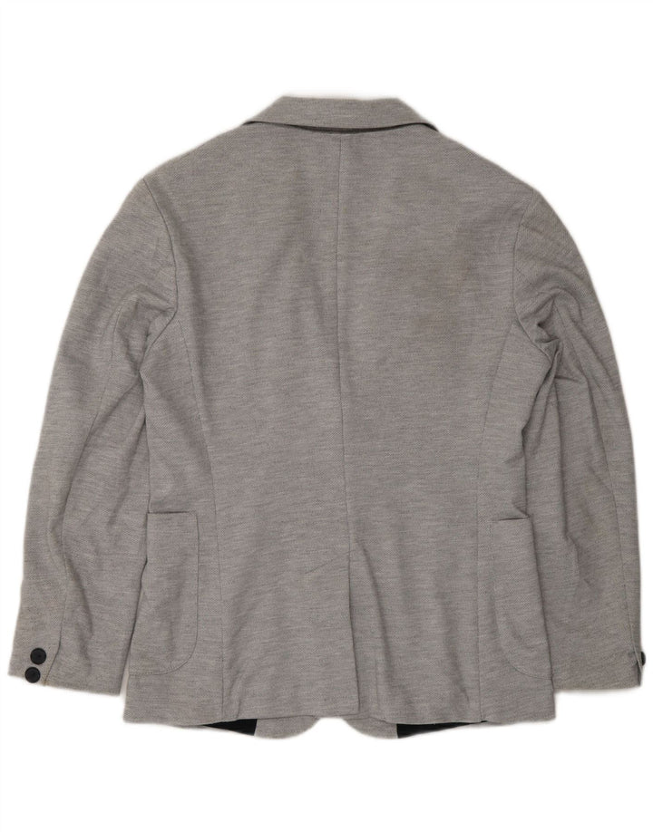 Zara Herren 2-Knopf-Blazerjacke UK 36 Small Grau