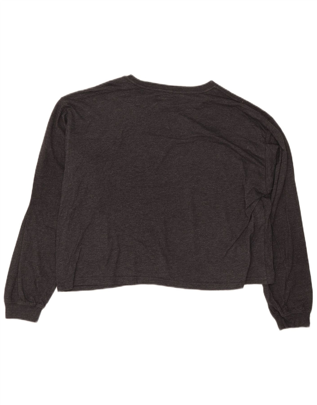 WRANGLER Damen Crop Graphic Top Langarm UK 10 Small Grey Floral