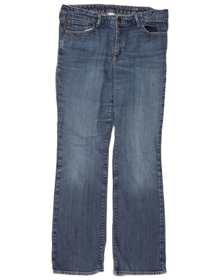 Klassische Bootcut-Jeans für Damen von Eddie Bauer, EU 12, Größe L, W32, L31, Blau, Baumwolle