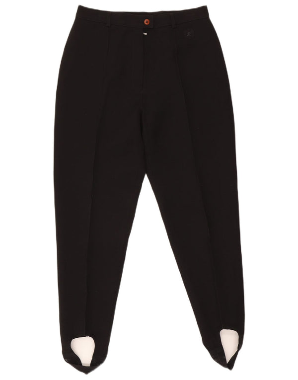 Belfe & Damen-Freizeithose mit Steigbügel und hoher Taille, UK 18, XL, W30, L26, Schwarz