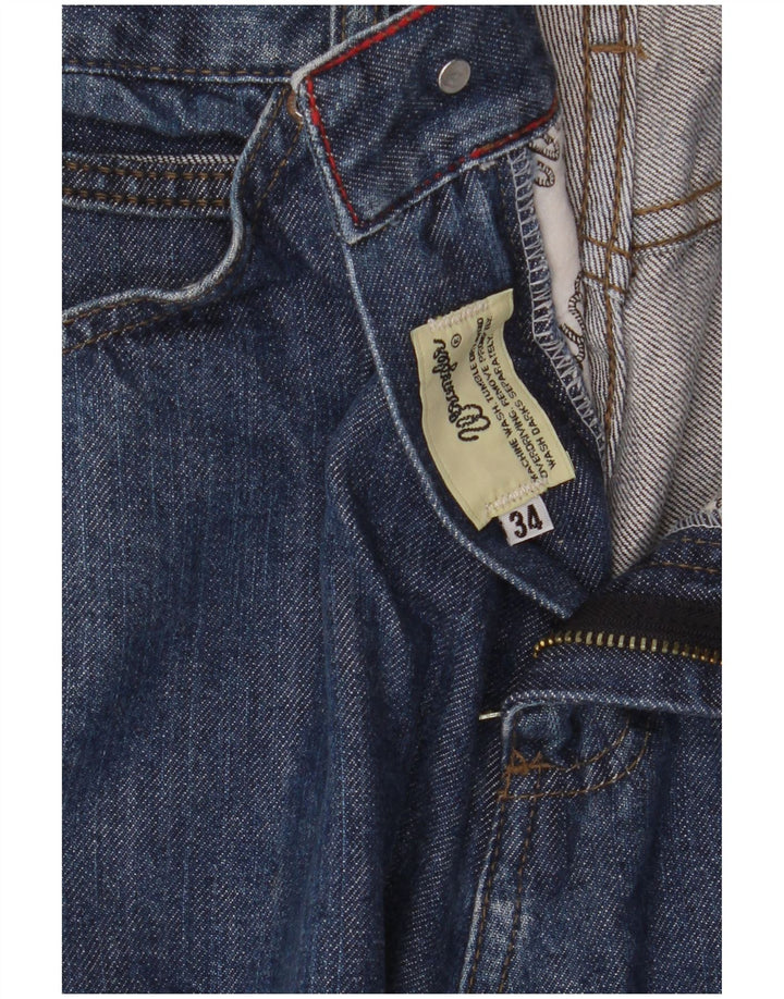 Wrangler Herren Straight Jeans W34 L33 Blaue Baumwolle