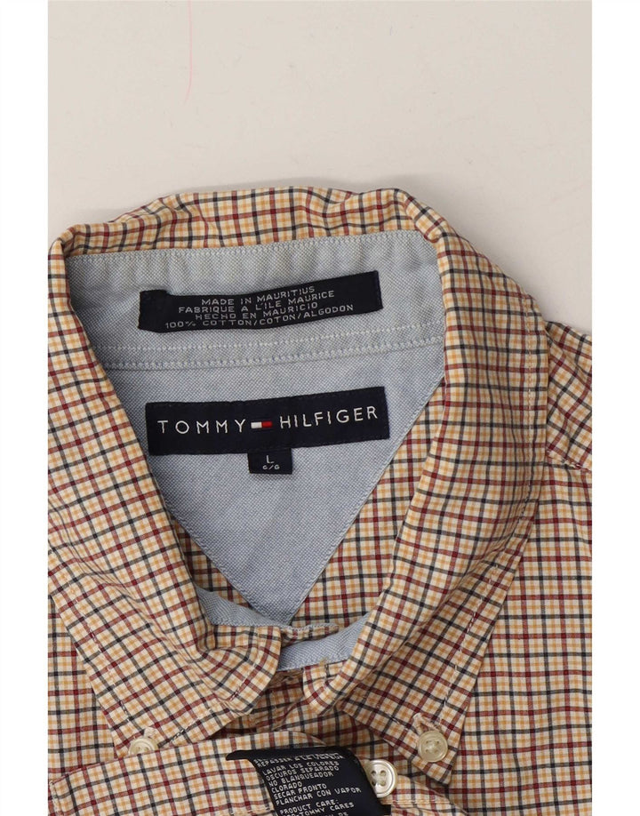 Tommy Hilfiger Herren-Kurzarmhemd, groß, mehrfarbig, kariert, Baumwolle