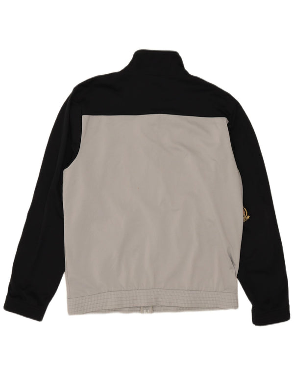 Champion Herren-Trainingsanzugoberteil, XL, graues Colourblock-Polyester