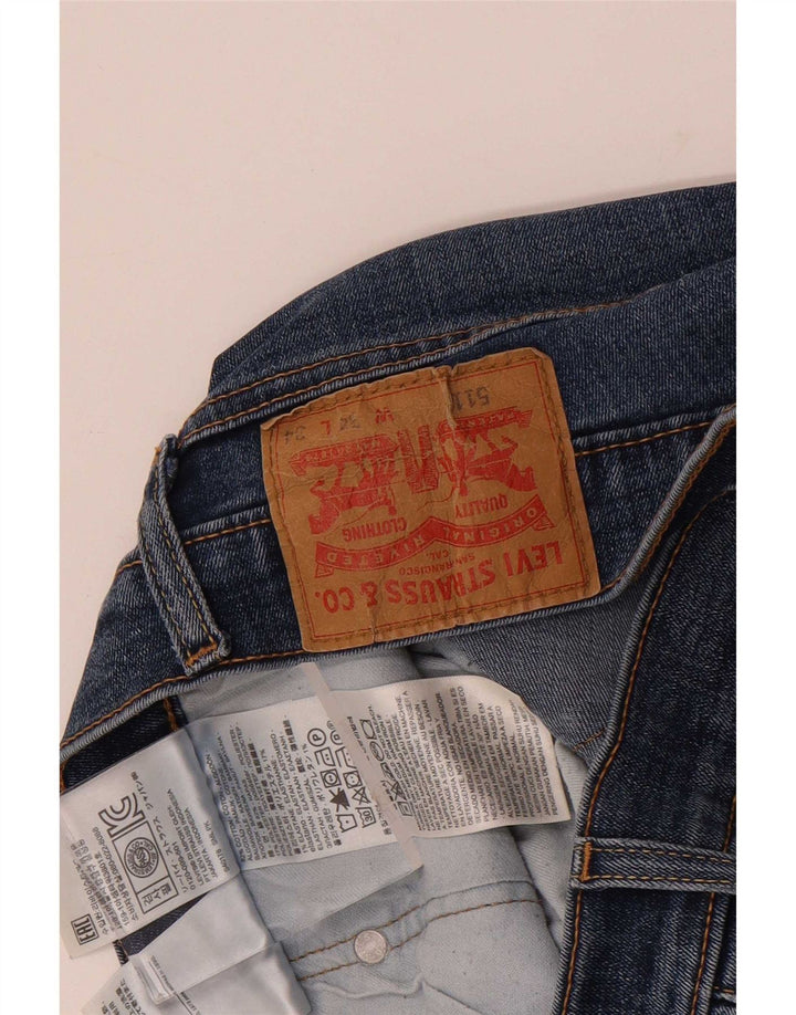 Levi's Herren 511 Slim Jeans W34 L34 Blaue Baumwolle