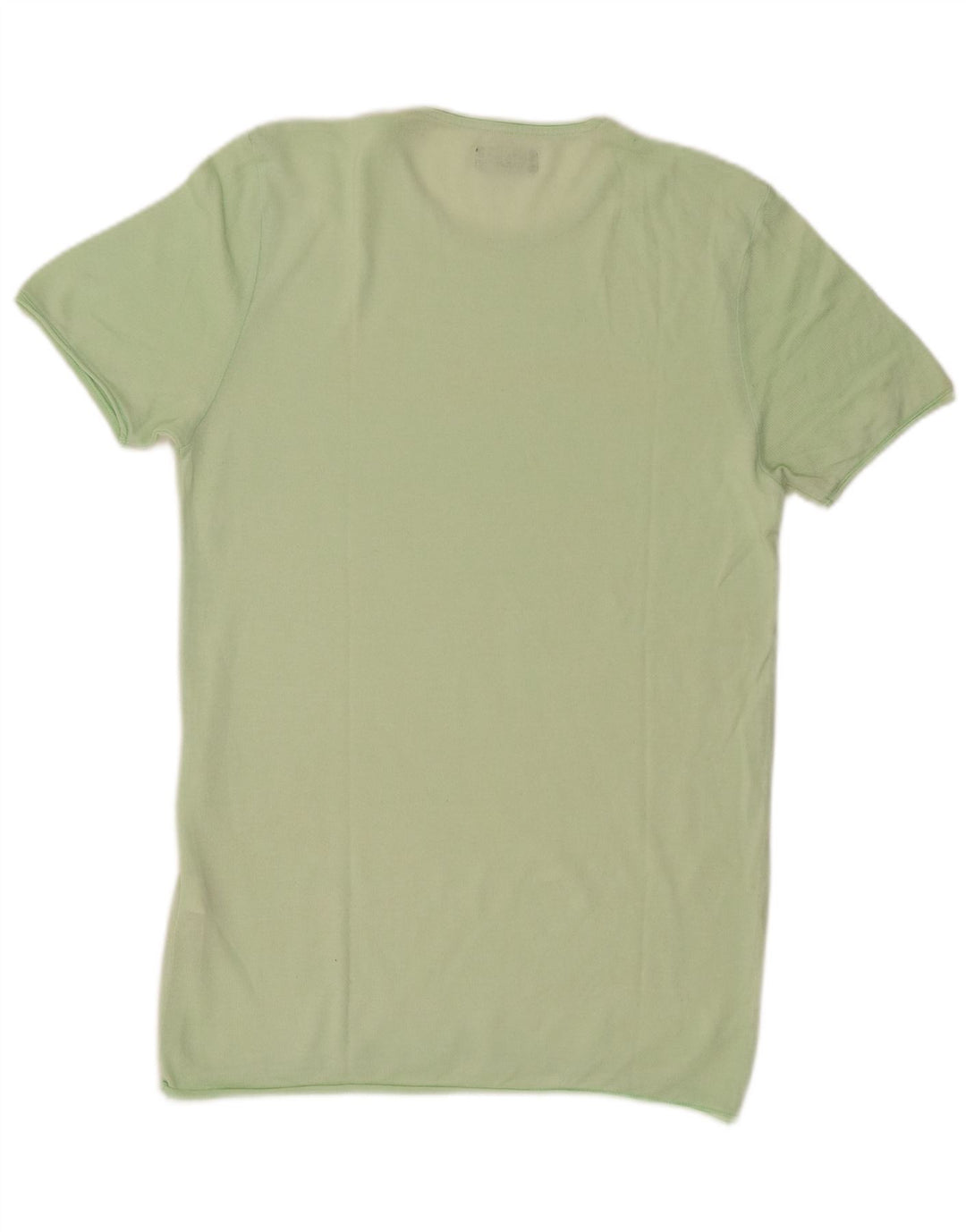 Zara Herren T-Shirt Top Mittelgrüne Baumwolle
