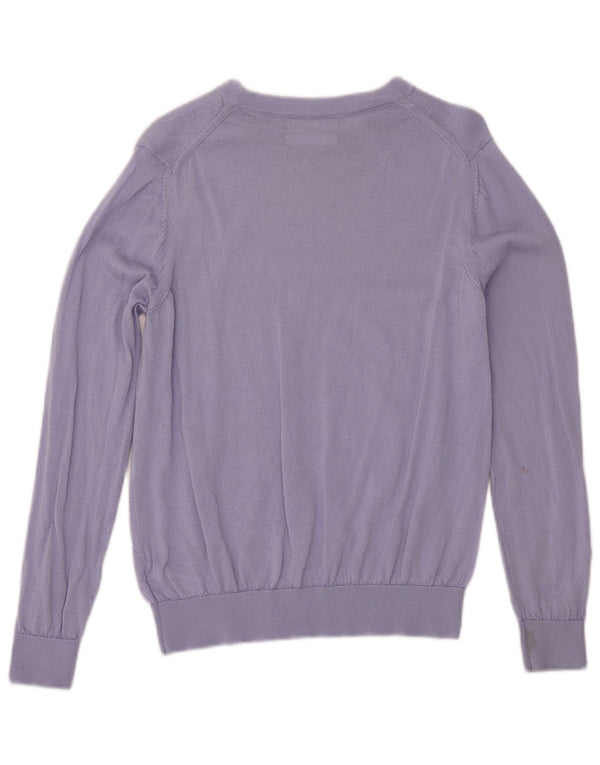 Marks & Spencer Damen-Pullover mit U-Boot-Ausschnitt, Gr. 12, Mittelblau