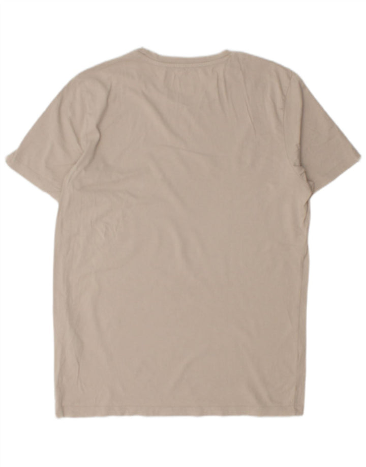 JACK & JONES Herren T-Shirt Top Mittelbeige Baumwolle