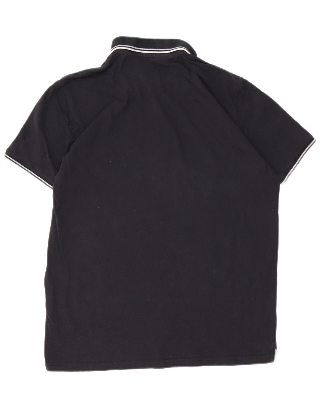 Champion Herren-Poloshirt, groß, aus schwarzer Baumwolle