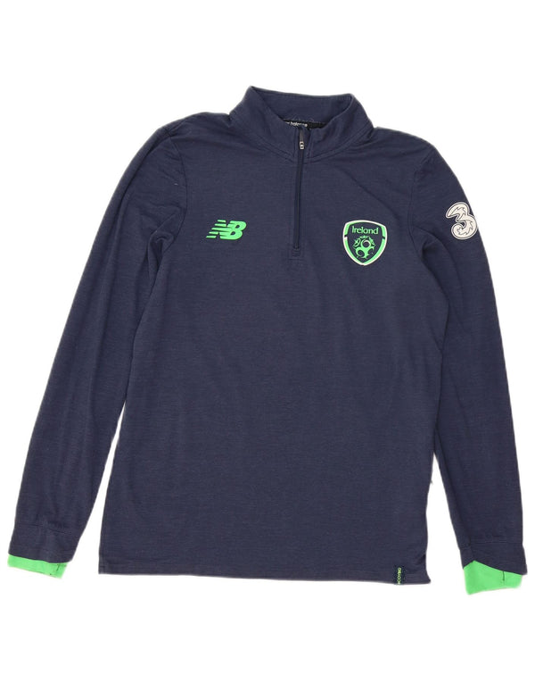 New Balance Boys Ireland Graphic Top Long Sleeve 12-13 Years XL Navy Blue
