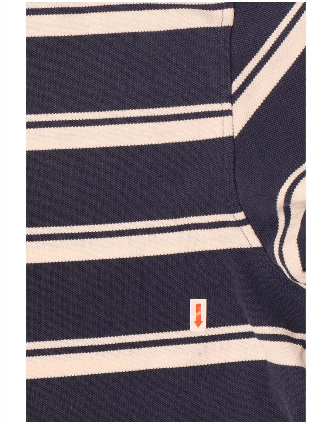 Tommy Hilfiger Herren Poloshirt 2XL Marineblau gestreift aus Baumwolle