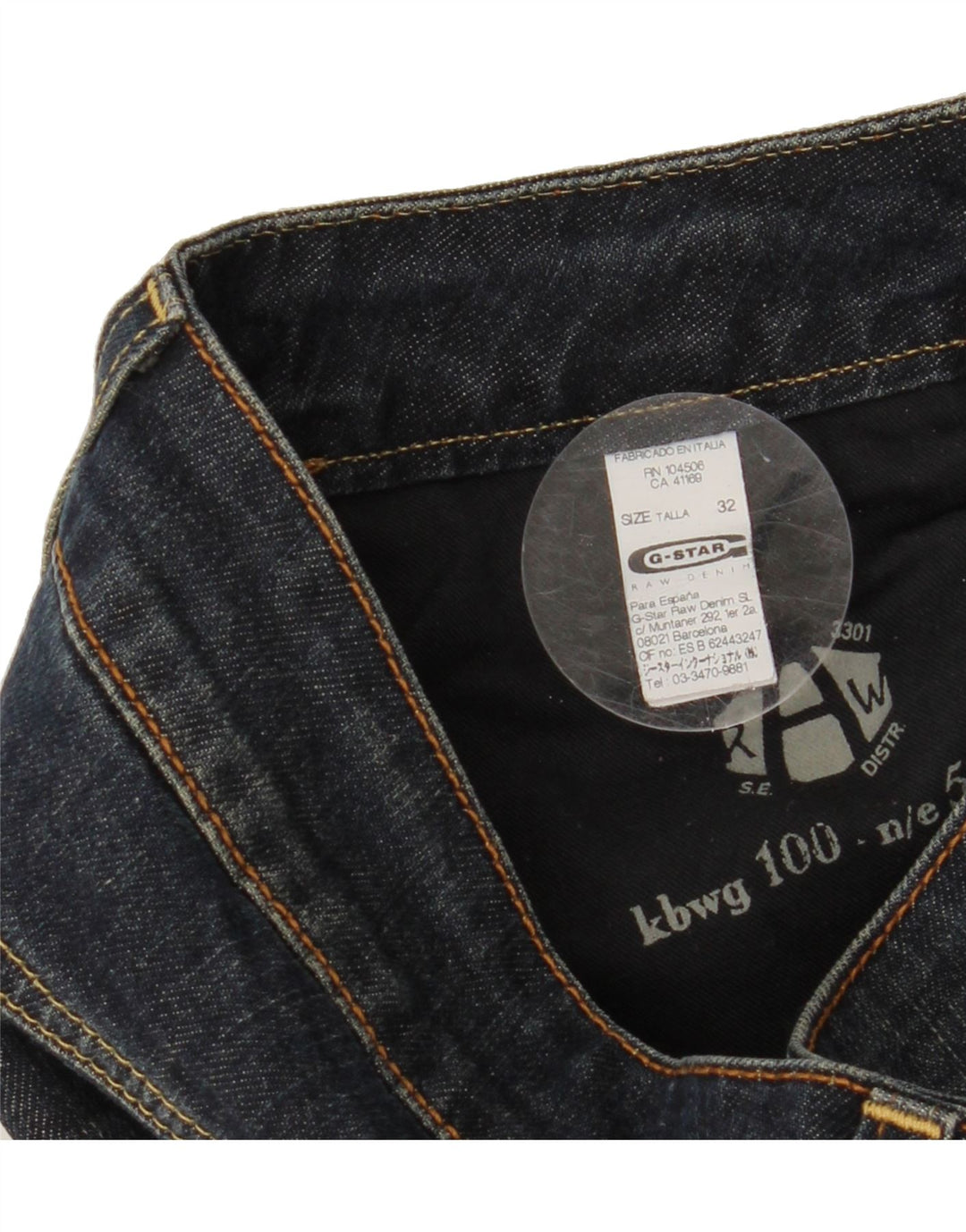 G-STAR Womens Capri Jeans W32 L23 Navy Blue Cotton Vintage G-Star and Second-Hand G-Star from Messina Hembry 