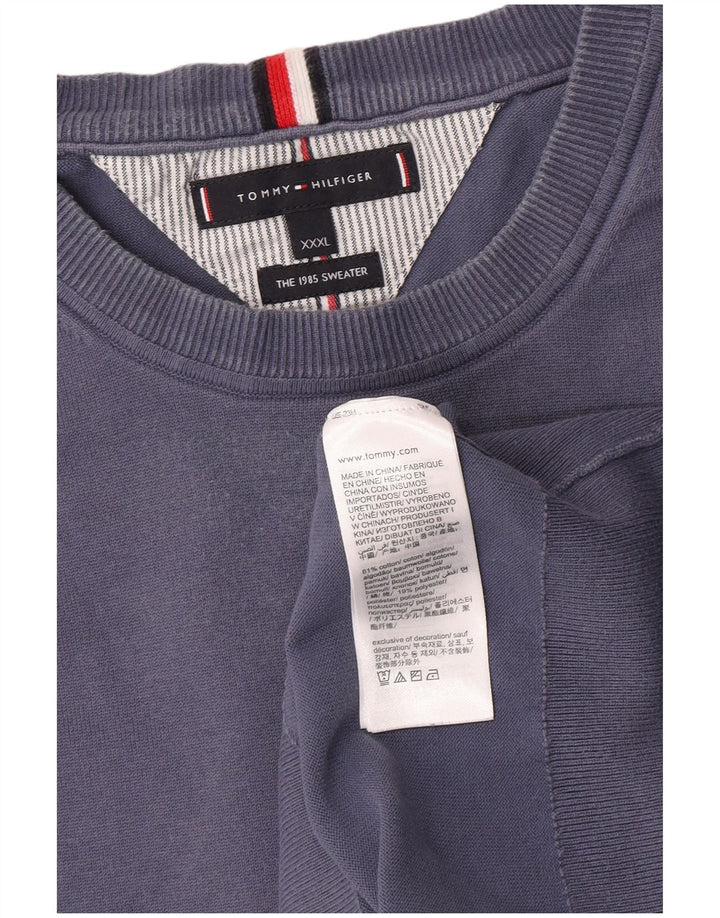 Tommy Hilfiger Herren Sweatshirt Pullover 3XL Blau Baumwolle